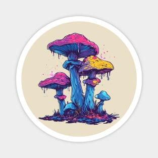 Whimsical Fungal Dreams Magnet